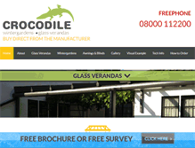 Tablet Screenshot of crocodileverandas.co.uk